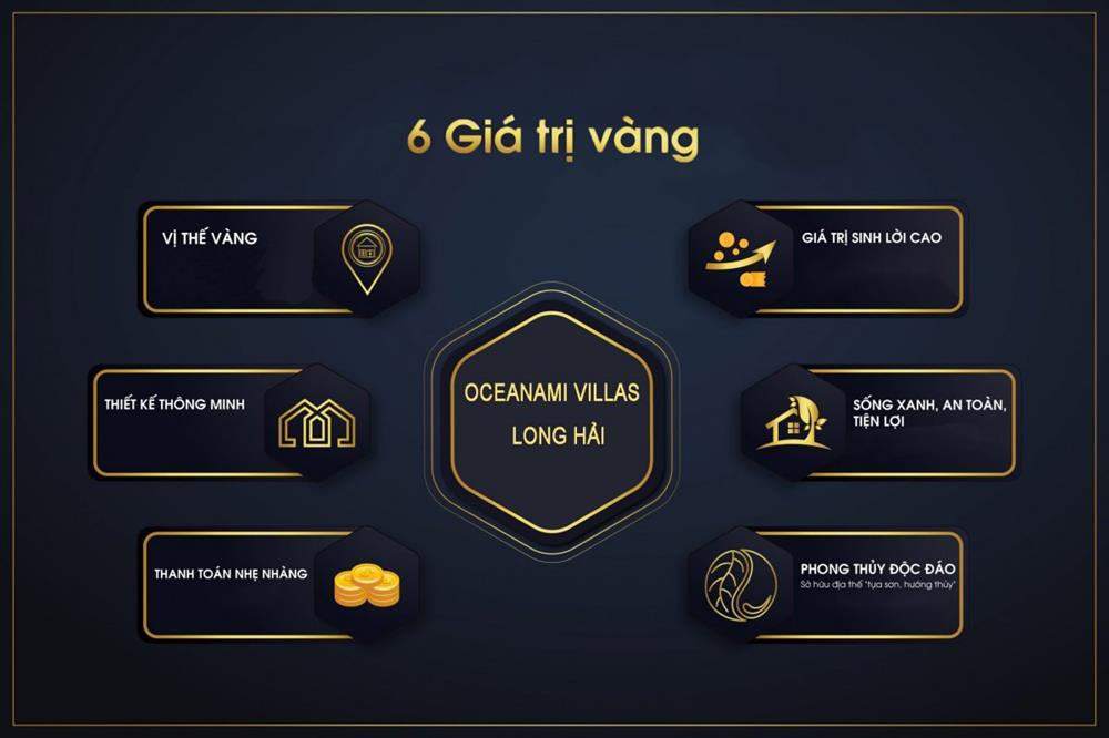 giá trị vàng Oceanami Villas Long Hải