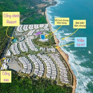Vị trí villa 1307 Oceanami sát biển