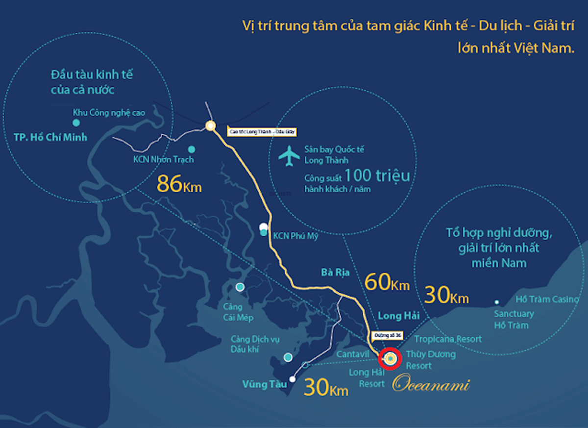VỊ TRÍ Oceanami Resort Vũng tàu